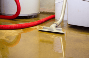 Flooded floor