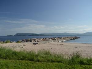Man-made sea well along cabot trail in Nova Scotia