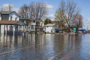 Flooded Street in Quebec